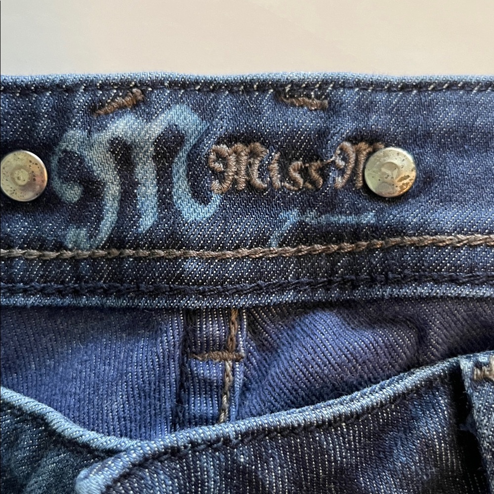 Miss Me Rivet Studded Pockets Low Rise Bootcut Size 28 - Picture 9 of 16